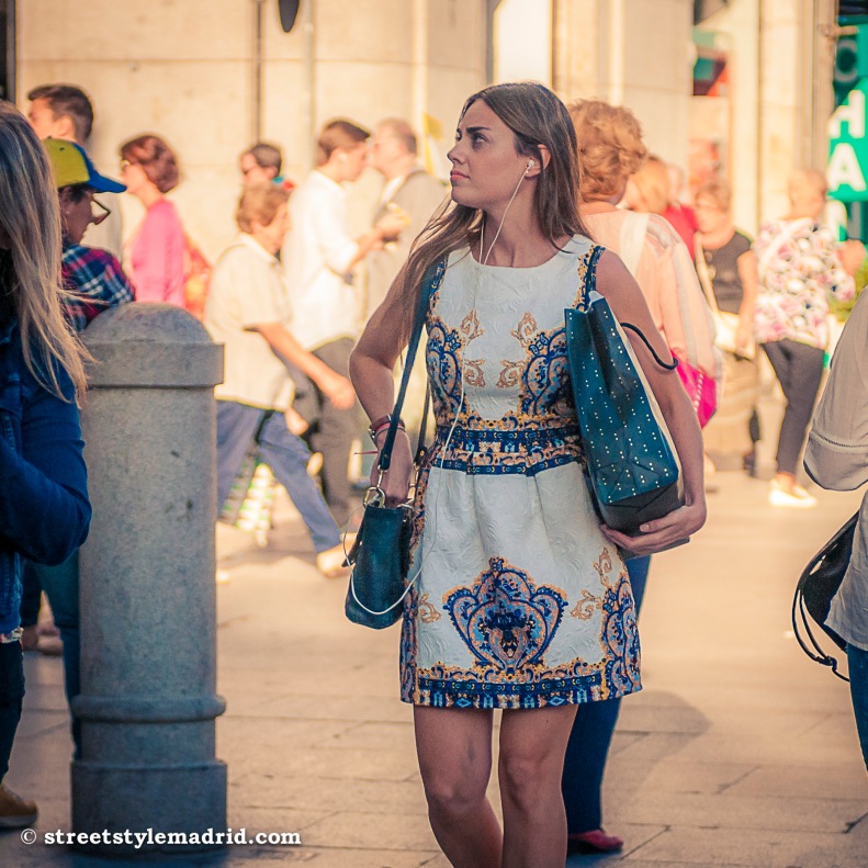 Vestido, street style madrid, minifalda